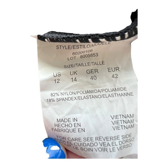 Swim Solutions Floral Frenzy Tummy Control Thigh Enhancer Swim Dress NEW - Picture 14 of 16